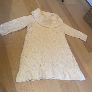 Anthropologie Cowl Neck Sweater Dress